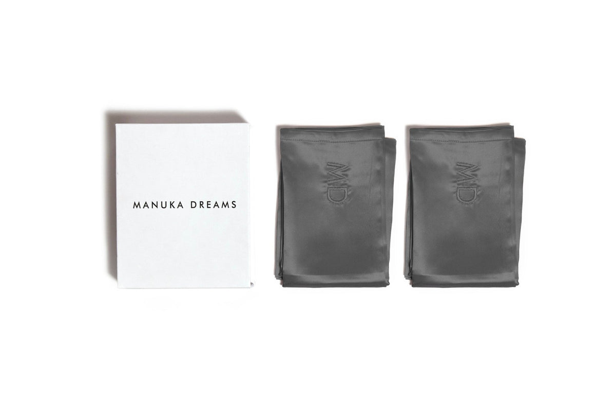 TWIN DREAMS - Set of two Pure Silk Pillowcases - Manuka Dreams