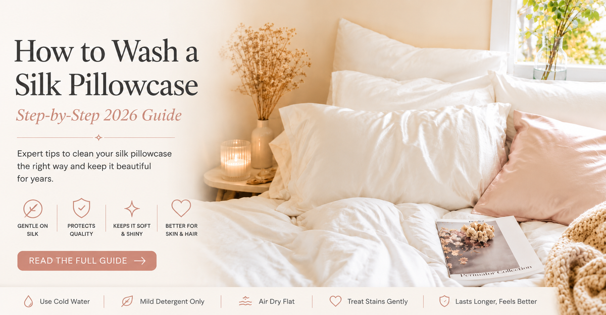 How to Wash a Silk Pillowcase (Without Ruining It)