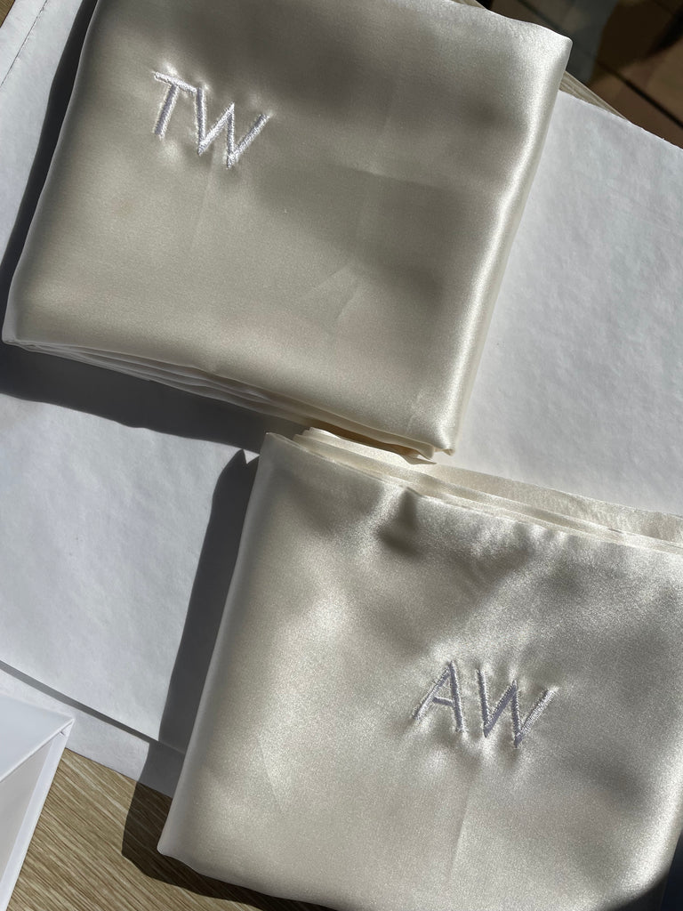 Personalise Monogram pillowcase set  