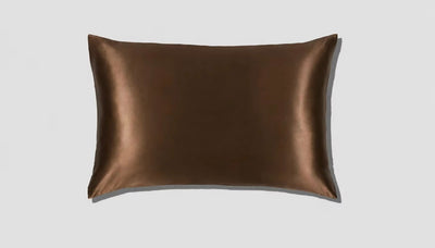 INDIVIDUAL PURE SILK PILLOWCASE - *NEW COLOUR* CHOCOLATE BROWN