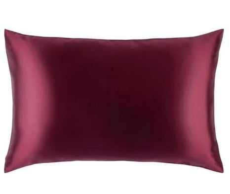PURE SILK PILLOWCASE - MAROON