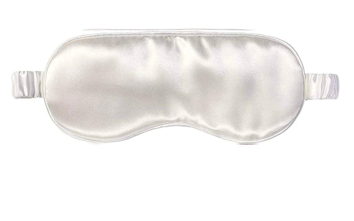 Silk eye mask white 