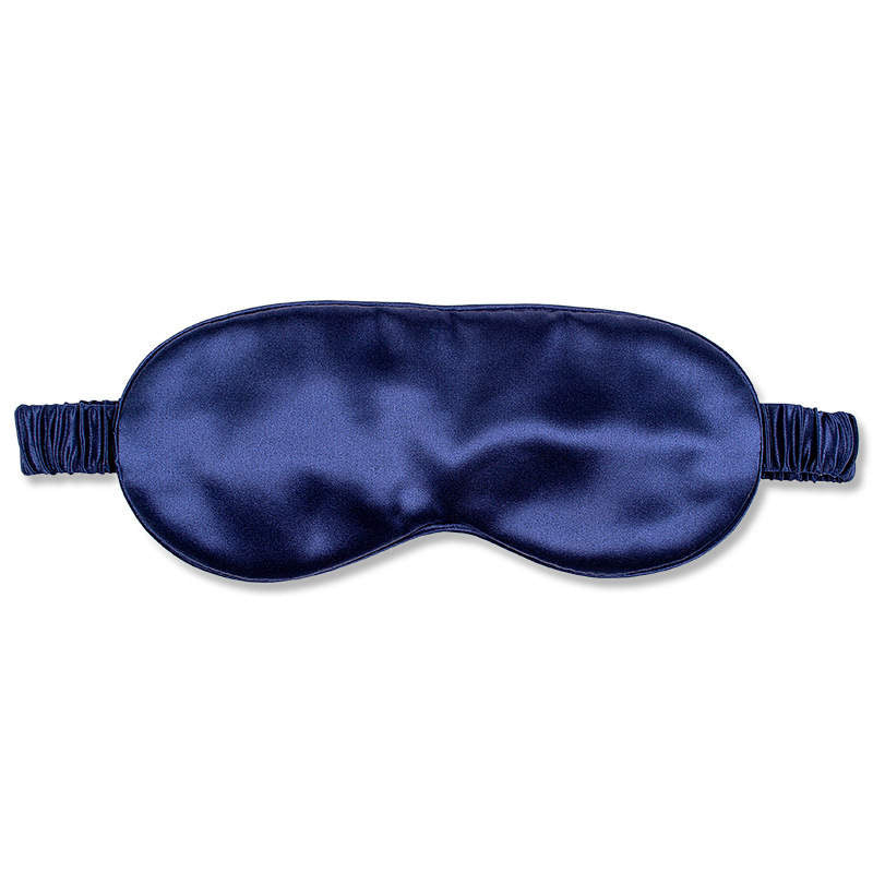 Silk eye mask navy 