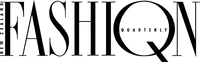 Black and white Fashion Quarterly logo in bold serif typography