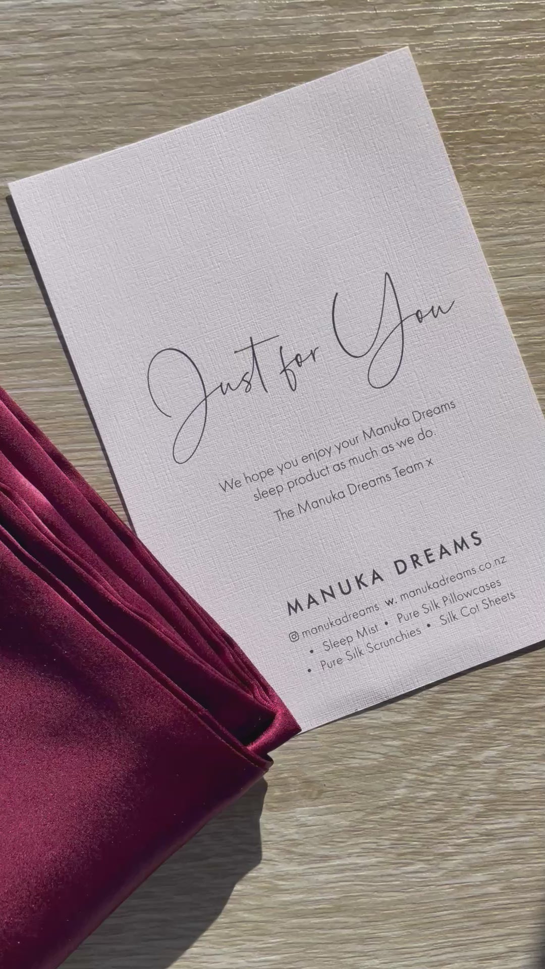 silk pillowcase by Manuka dreams