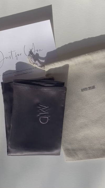 PURE SILK PILLOWCASE - Charcoal Grey
