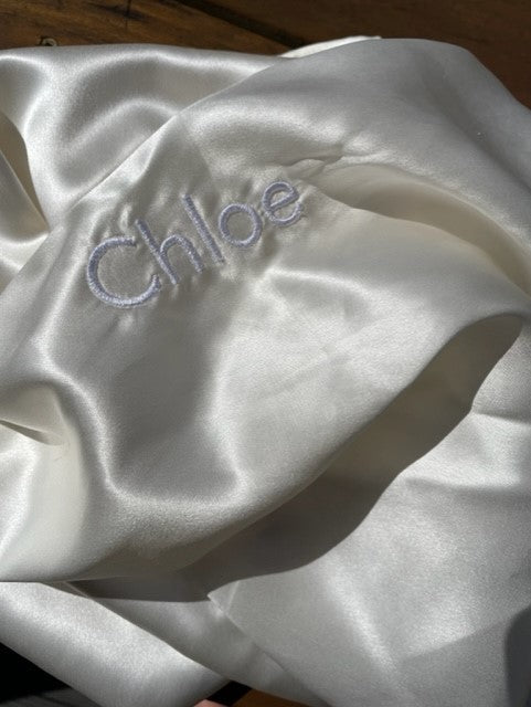 PERSONALISED MONOGRAM SILK PILLOWCASE SLEEP SET - Pure Silk Pillowcase & Manuka Lavender Sleep Set With Your Name Or Initials - Manuka Dreams