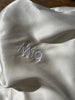 PERSONALISED MONOGRAM WEDDING GIFT SET - Set of Two Pure Silk Ivory White Pillowcases Monogrammed & Manuka Lavender Sleep Mist - Manuka Dreams