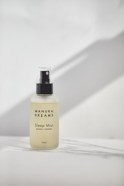 SCRUNCHIE MIST HEAVEN - Manuka Lavender Sleep Mist & Three Large Pure Silk Scrunchies - Manuka Dreams
