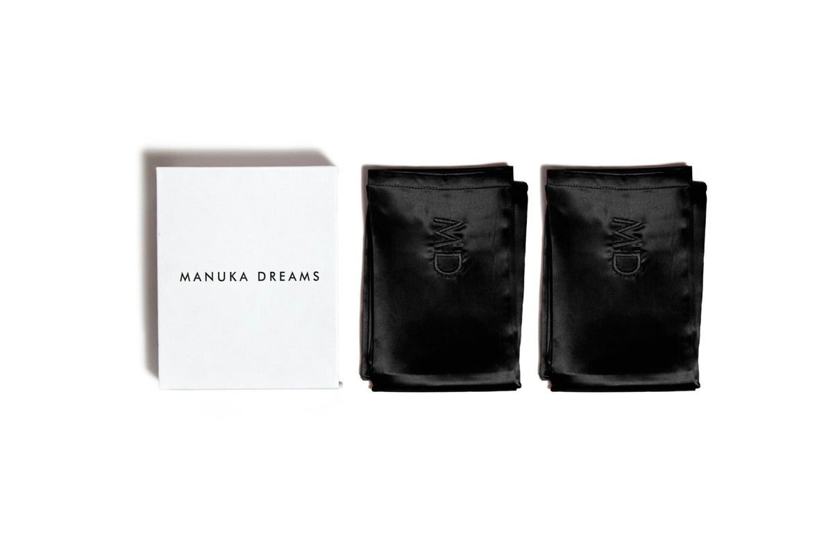 TWIN DREAMS - Set of two Pure Silk Pillowcases - Manuka Dreams