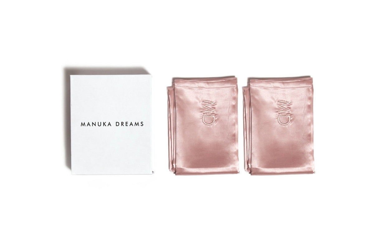 TWIN DREAMS - Set of two Pure Silk Pillowcases - Manuka Dreams