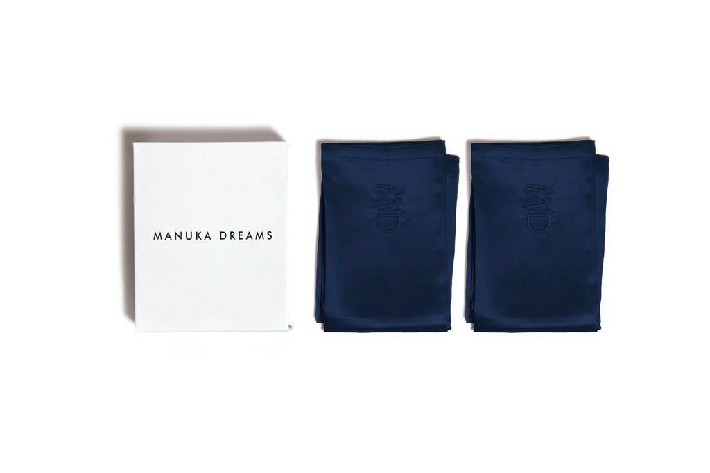 TWIN DREAMS - Set of two Pure Silk Pillowcases - Manuka Dreams